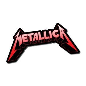 Red Metallica sticker